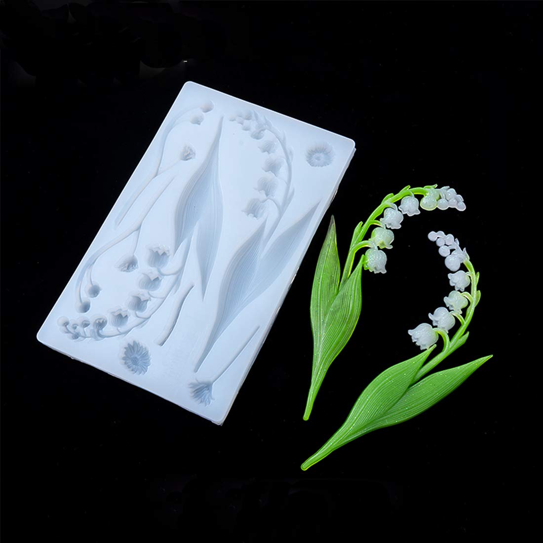 FineInno Lily of the Valley Flower Resin Molds Lily of the Valley Flower Molds Silicone Moulds Lily of the Valley Flower Resin Mould DIY Craft Tools
