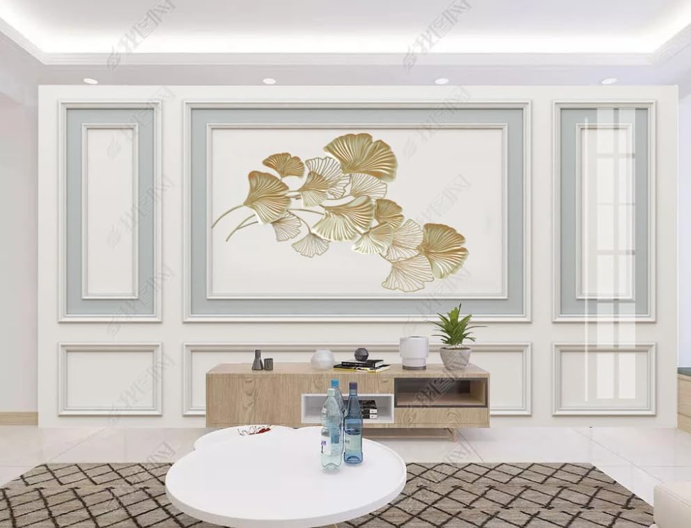 Papier peint intissé ginkgo biloba 450x315 cm pour salon