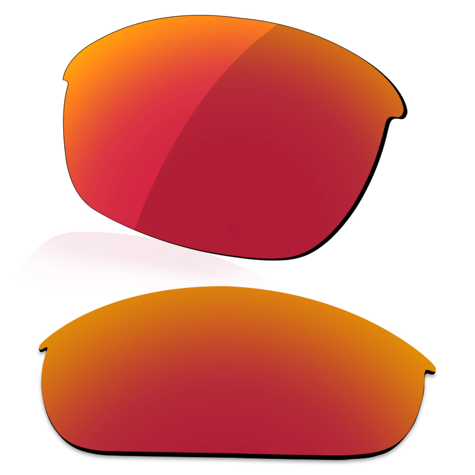 Lenzreborn Men's Fire Red - Polarized Mirrored Polarized Lens Replacet For Oakley Half Jacket Sunglass