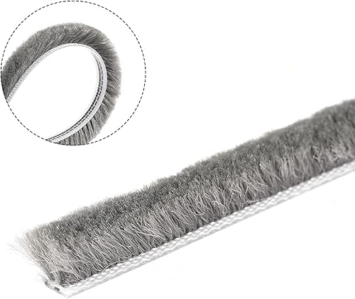 Miniatura 3 de uxcell Cepillo para la intemperie, 49.2ft49.2 pies, ranura para tarjetas, cepillo elástico para ventana de puerta, 0.236 x 0.315inWxH