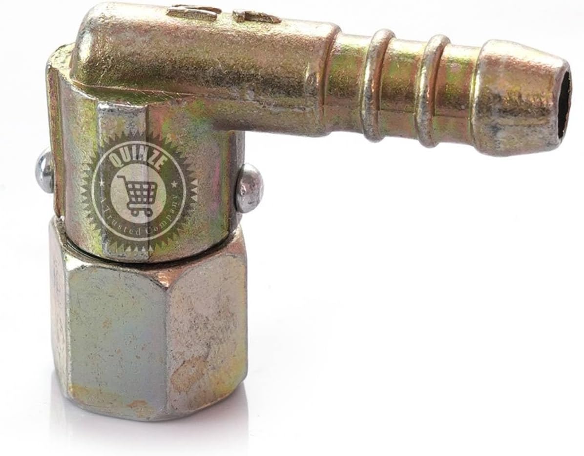 Quinze Brass Polished Revolving LPG Gas Stove Back Nozzle - Suitable for All Gas Stoves (Multicolour)