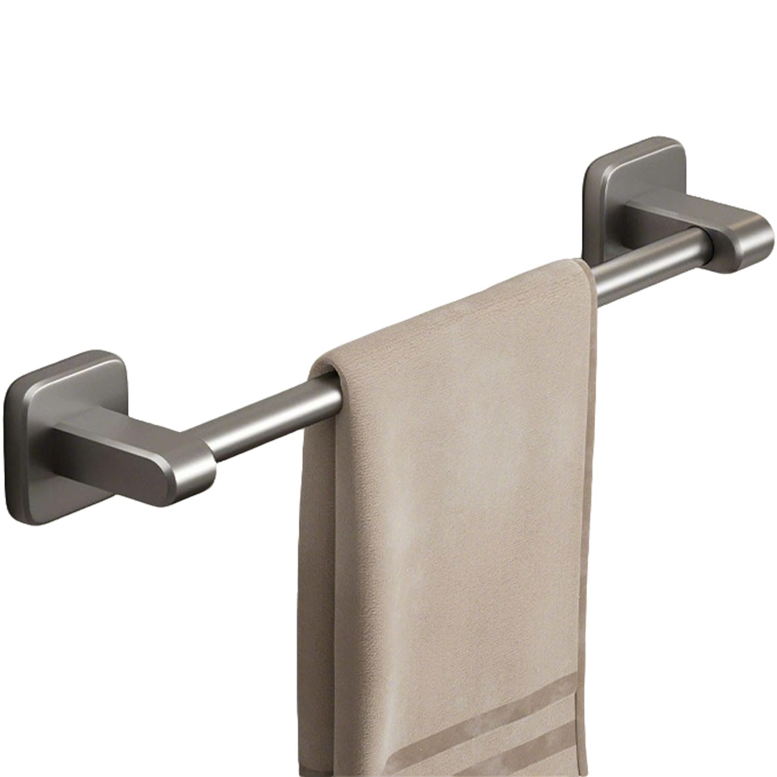 Barre porte-serviette adhésive pour une salle de bain épurée et zen