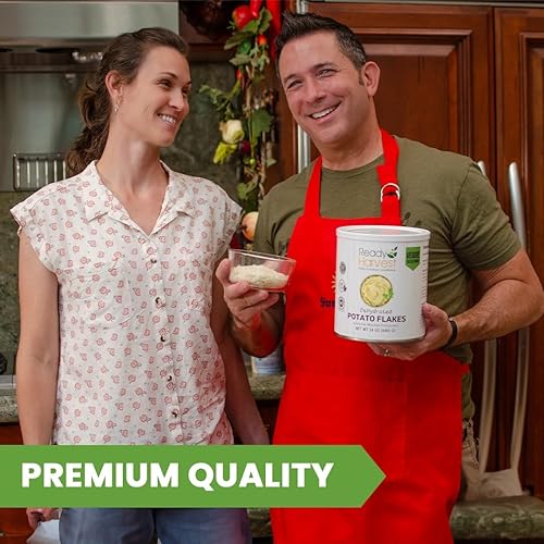 Miniatura 5 de Ready Harvest Alimentos Deshidratados - Hojuelas de Papa | Alimentos de Emergencia | Puré de Papa Instantáneo | Lata #10 | Vida Útil de 30 Años |
