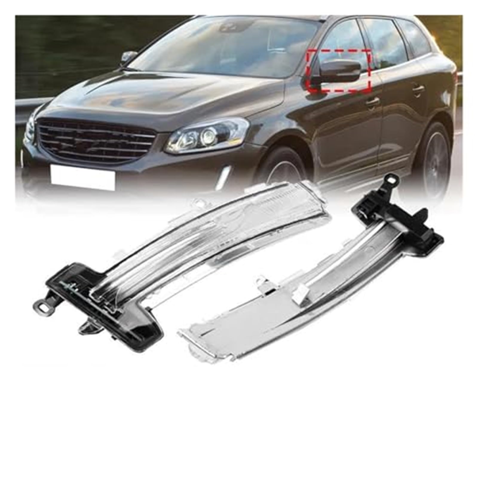 Dla VOLVO, dla XC60 2014-2017 lusterko wsteczne samochodu LED