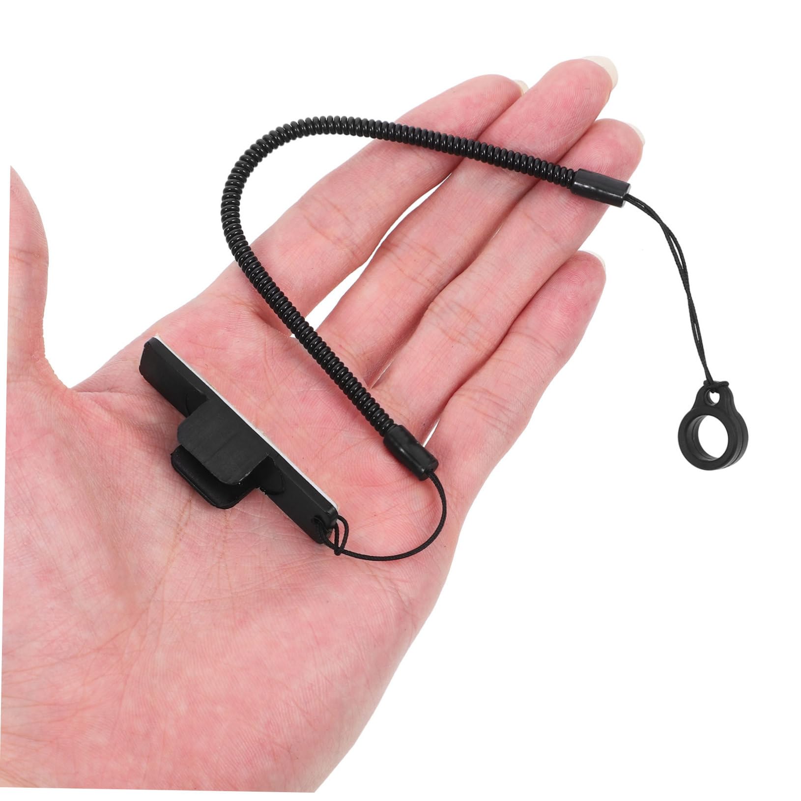 Lot De 8 Cordons élastiques Pour Stylets Avec Port Sur Le Dessus, Fermoir Mousqueton à Ressort Rétractable, Crochet Et Prise Jack (noir