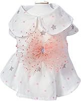 Vista 6 de Vestido de girasol para perro, vestidos de flores para perros, falda para cachorros, vestido para mascotas, ropa para gatos