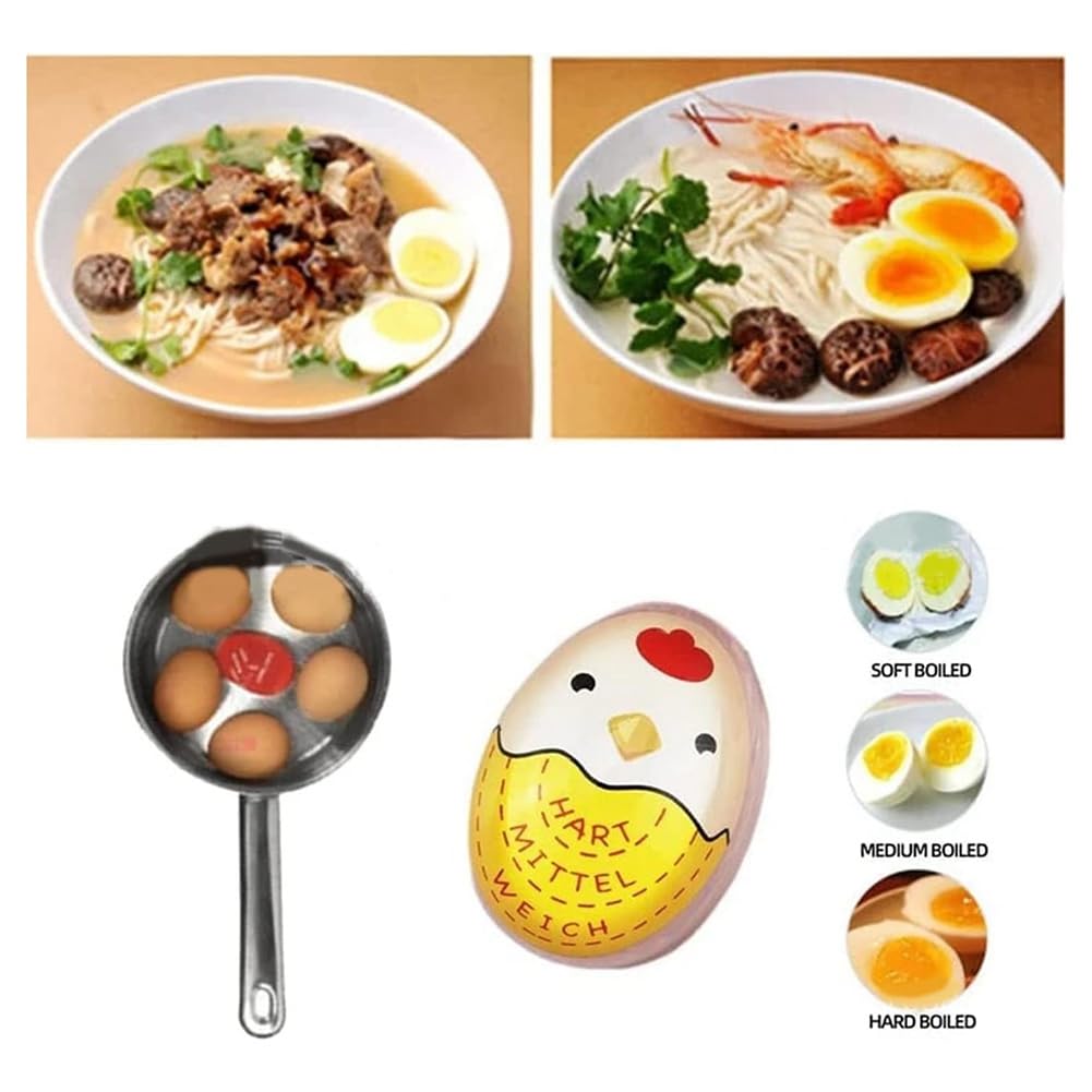Termómetro de huevo para hervir, visor de temperatura de cocción, dispositivo de cocina