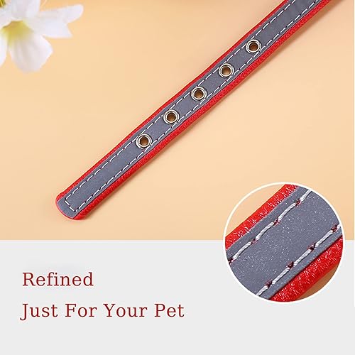 Miniatura 4 de Yonsbox Collar reflectante personalizado para perros y gatos con placa de nombre grabada, lindo collar azul para cachorros, gatitos, perros y gatos