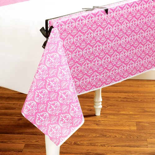 Paris Damask Plastic Tablecover