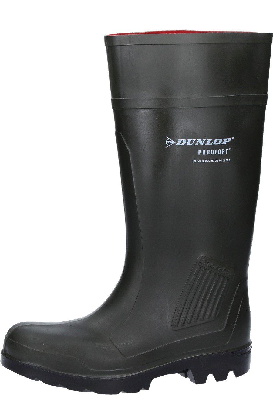 Dunlop Purofort - Botas de agua sin características de seguridad en color verde oliva, verde, 37 EU