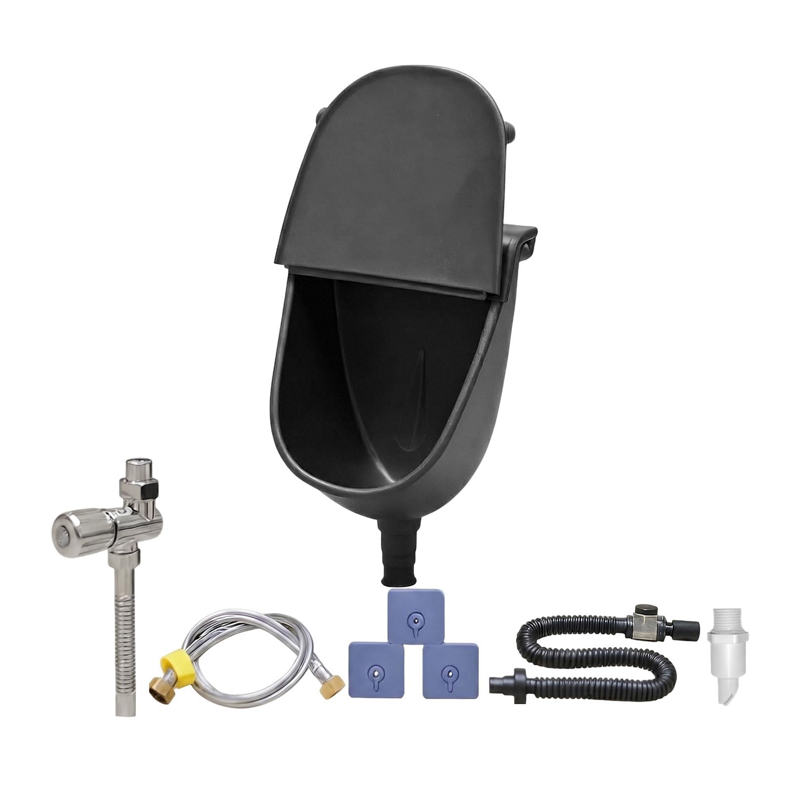Urinoir mural avec couvercle, urinoir lavable pour camping, garage, maison
