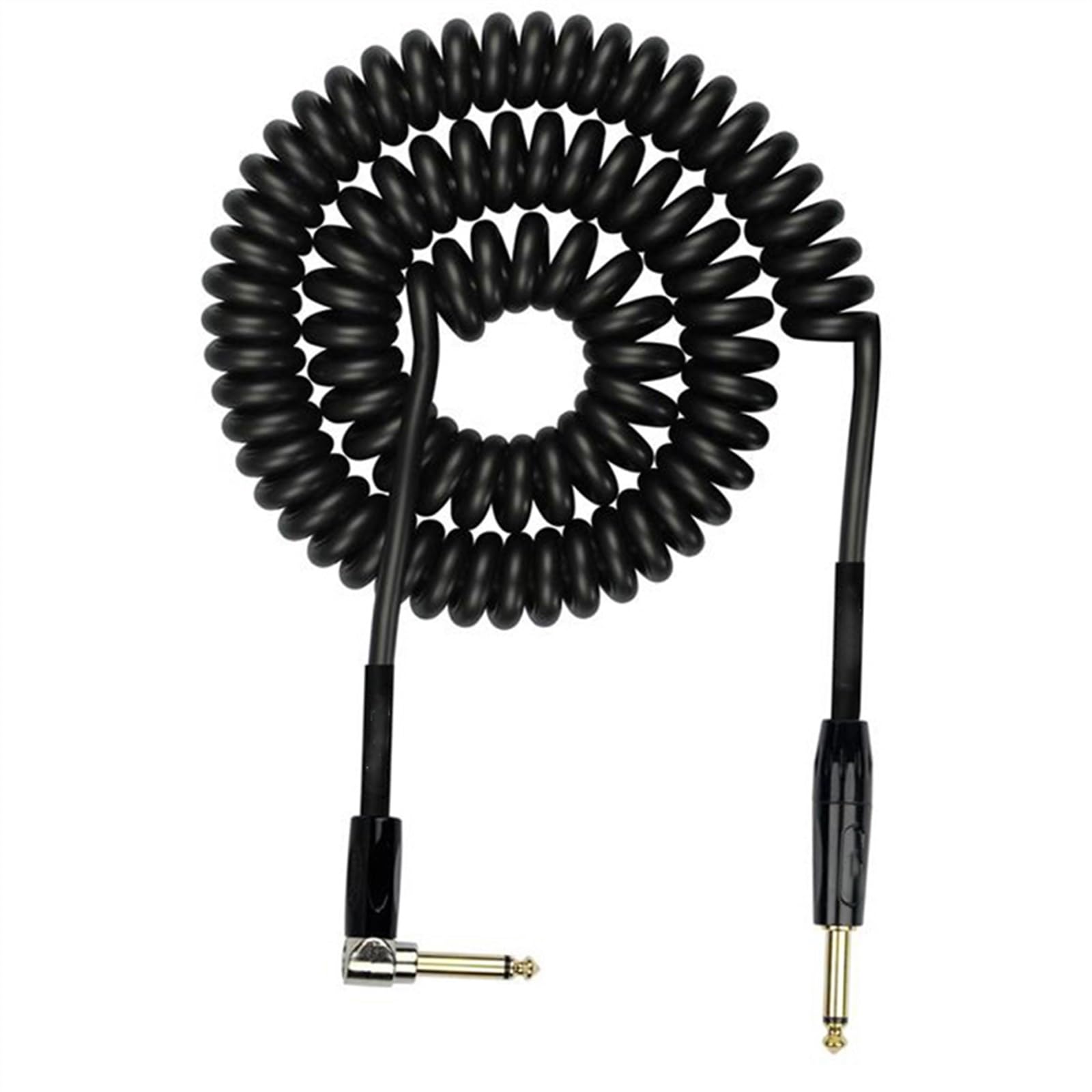Cable De Guitarra Cable De Reducción De Ruido Cable De Resorte Cable De Instrumento Cable De Para Bajo(Black)