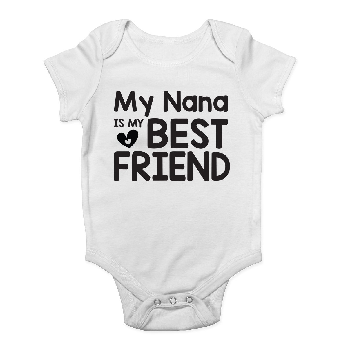 Shopagift White My Nana Is My Best Friend Cute Baby Vest Bodysuit