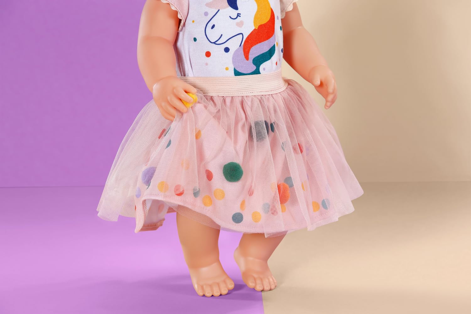 BABY born 871720 Sukienka z jednorożcem z tutu 43 cm