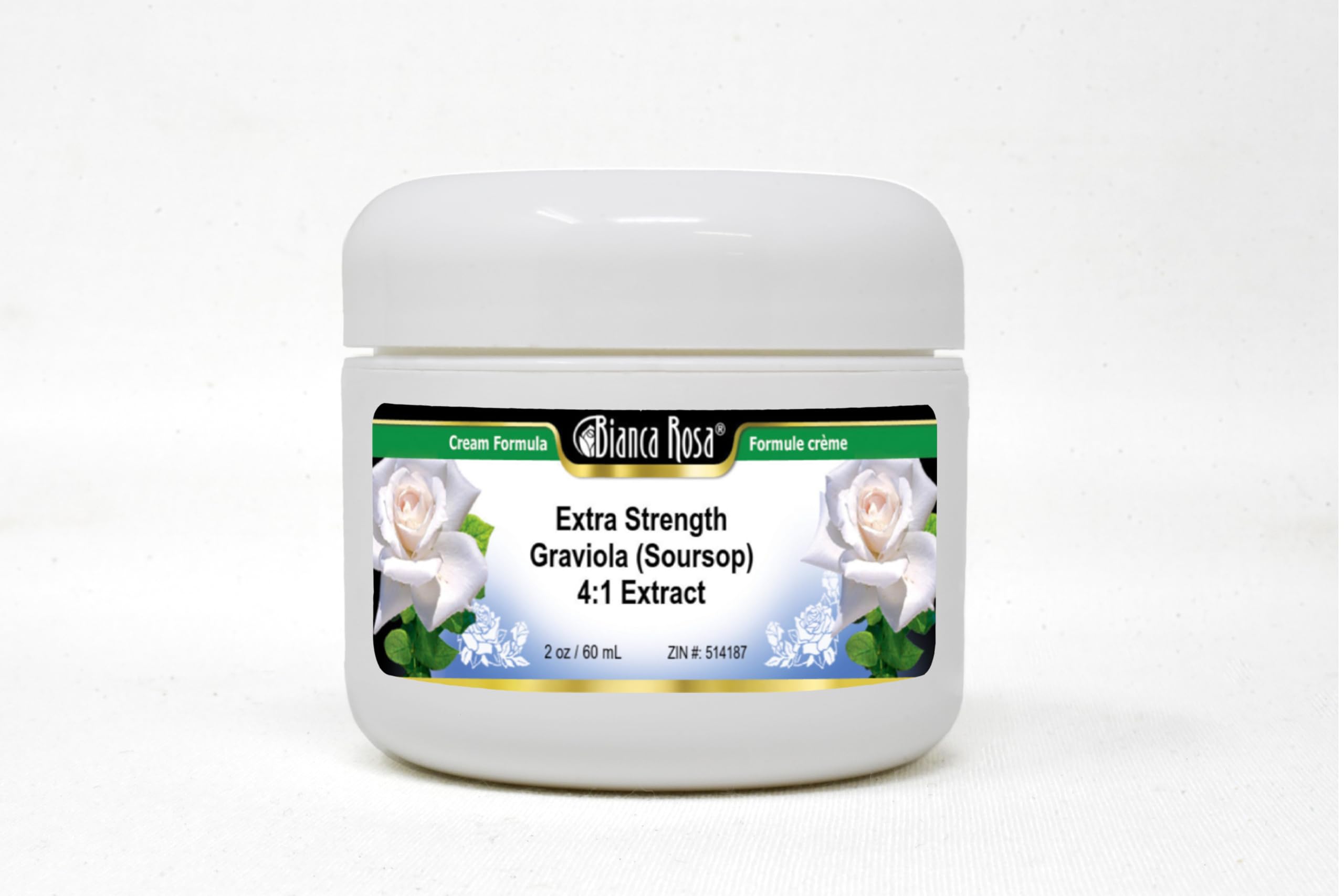Bianca Rosa Extra Strength Graviola (Soursop) 4:1 Extract Cream (2 oz, ZIN: 514187) - 2 Pack
