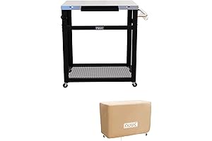 NUUK 20''x30'' Kitchen Appliance Cart Stainless Steel Commercial Multifunctional Rolling Outdoor Dining Cart Table