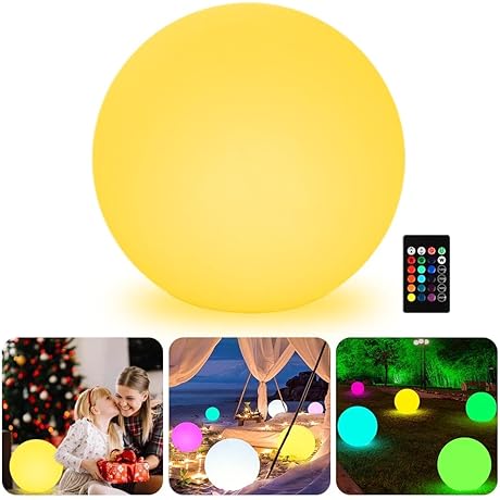 Enchanting LED Globe Orb: Illuminate Your Nights with Vibrant Outdoor Luminosity