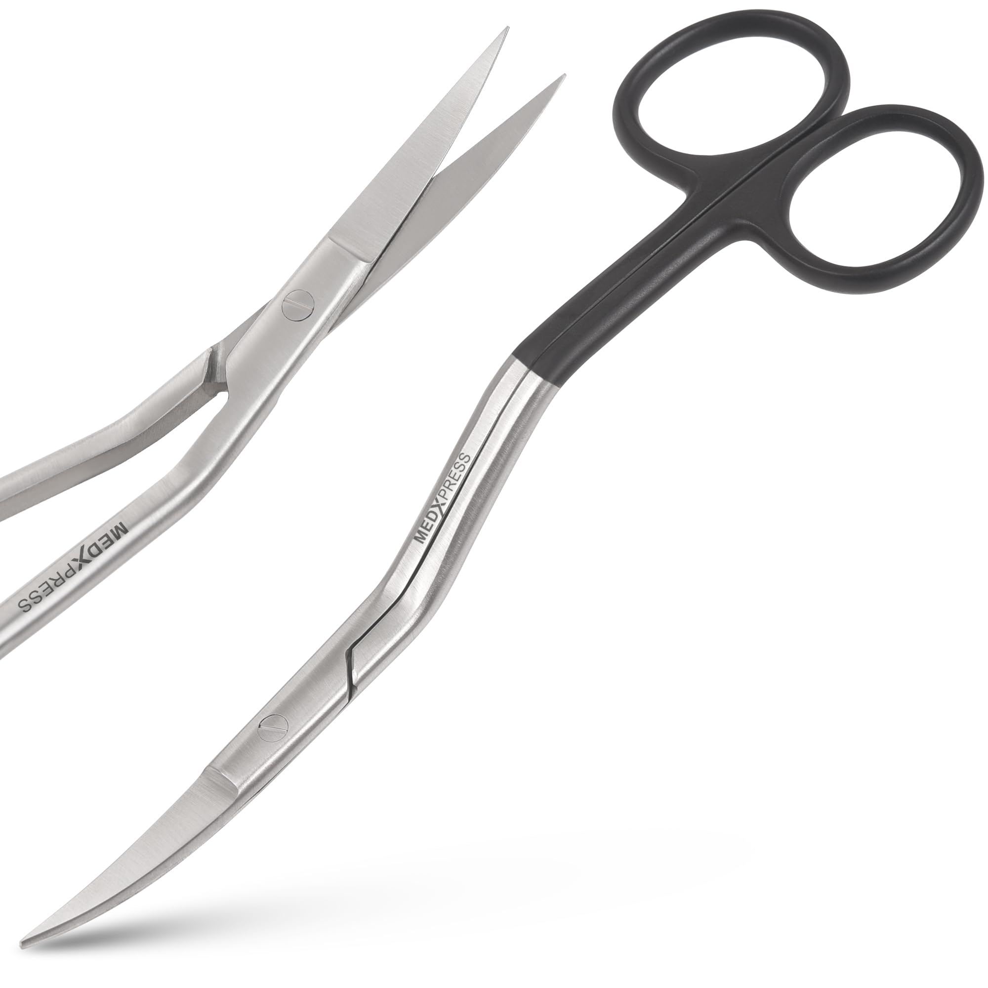 Amazon.com: Medxpress Bent Handle Double Curved Embroidery