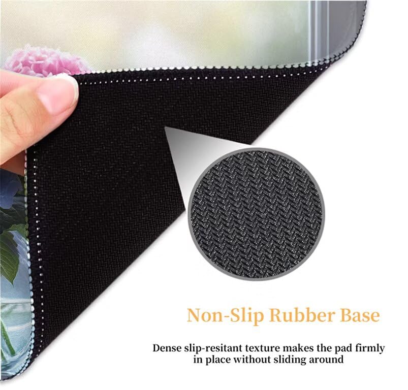 Tapis de souris bleu imperméable et lavable avec base caoutchouc - 5