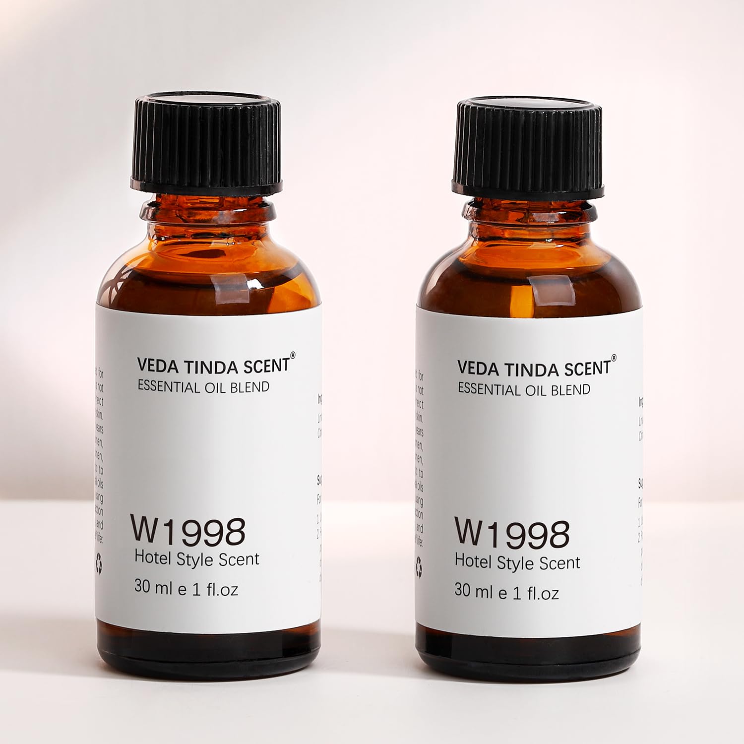 VEDA TINDA SCENT Hotel Diffuser Oil Blend, Hotel Scent Essential Oils for Waterless Diffuser, W1998 Luxury Home Fragrance Oil 2 Fl Oz (2 x 30ml)