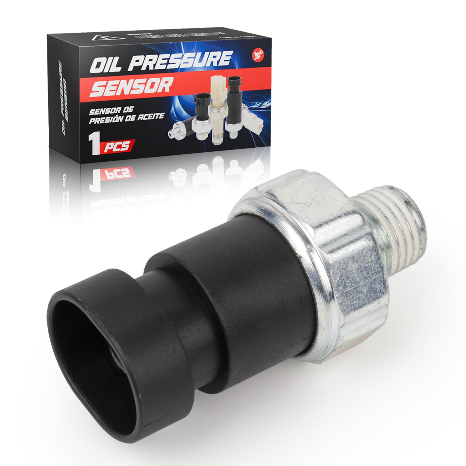 Engine Oil Pressure Sensor Switch For 1997-2005 GM Vehicles - Fits Buick Century, Chevy Venture, Malibu, Impala, Pontiac Montana & More