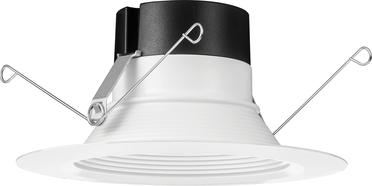 6-Inch White Aluminum LED Retrofit Recessed Lighting Kit