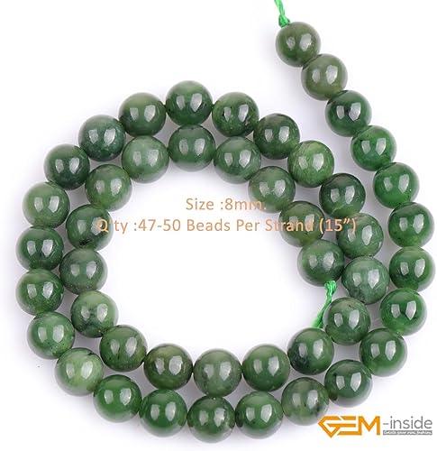 Miniatura 257 de GEM-Inside - Cuentas sueltas de piedra de lava negra natural de 0.315 in para hacer joyas, 15 pulgadas Cordierita de grado A