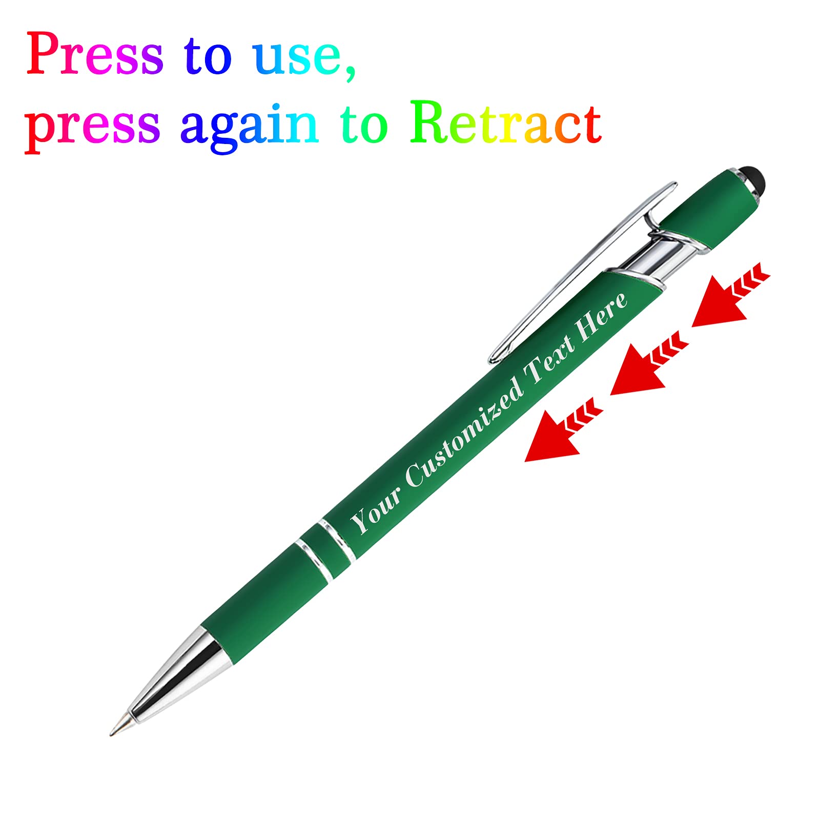 100 Pack Personalised Pens in Bulk with Stylus Tip - Image 5