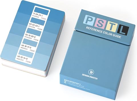 Design Swatch A CMYK and Pastels Color Reference Guide with 50 Cards and 300 Design-Focused Colors Pastels