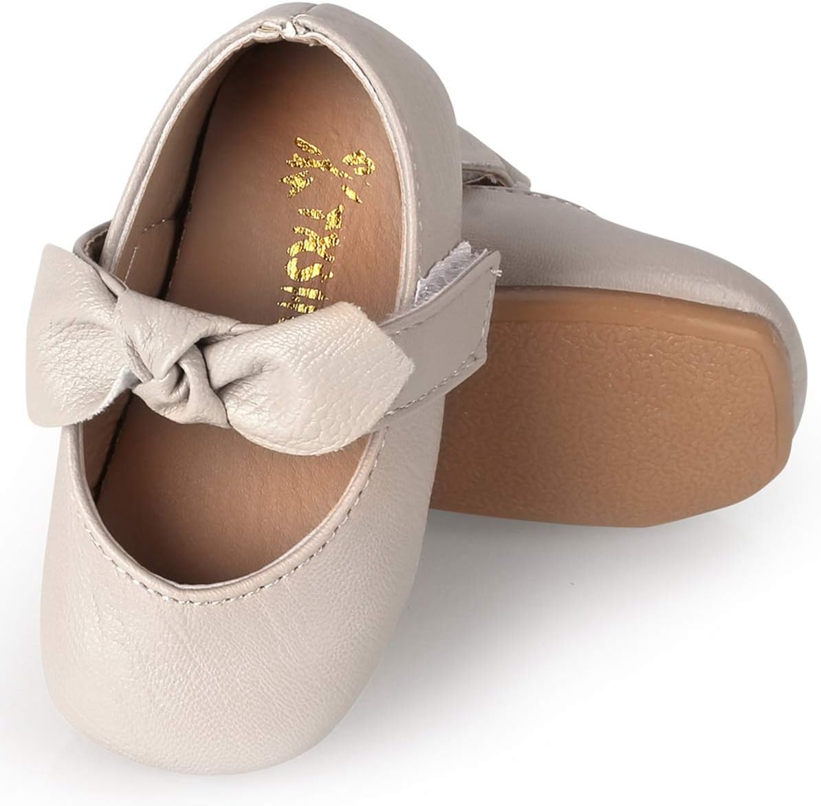 Baby Girl Shoes Soft Sole Ballet Flats Baby Walking Shoes with Flowers Infant Mary Jane Dress Crib Shoes for Toddler Girls