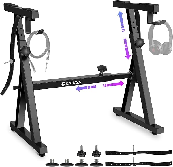 CAHAYA CY00366-1 Supporto Tastiera Heavy-Duty Regolabile