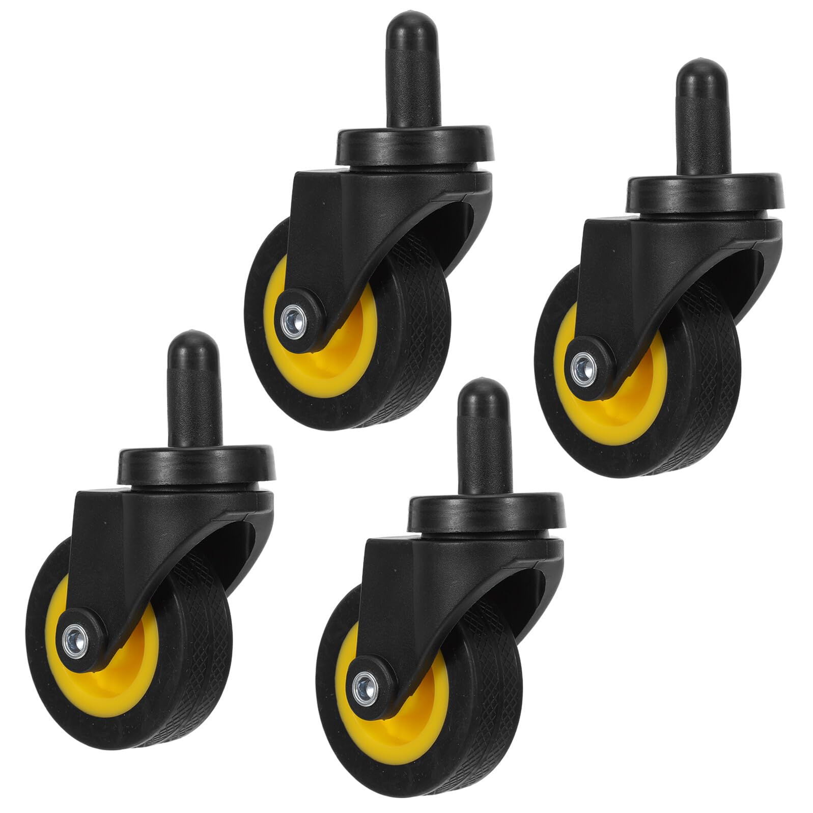 COLLBATH Ruedas Giratorias Aplicables de Repuesto para Carrito de Limpieza 2 Pulgadas Juego de 4 Unidades Compatibles Cubos de Fregona de 20L y 24L Ruedas Resistentes para Uso Industrial
