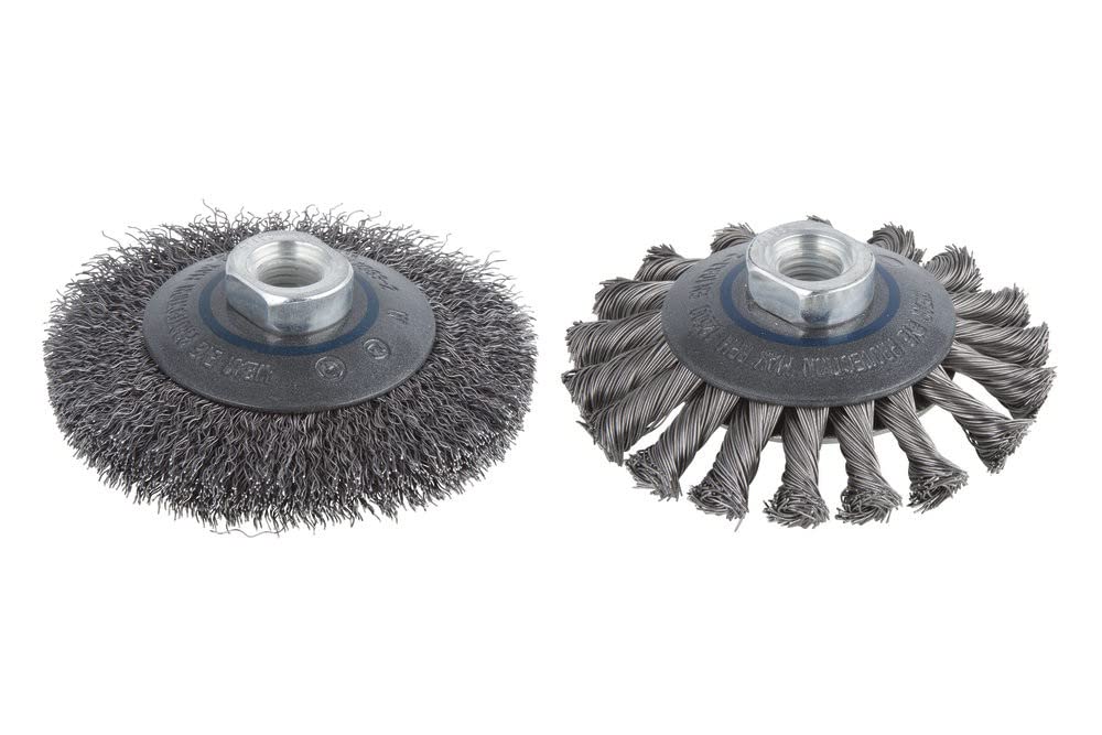 wolfcraft Steel Wire Cup Brush, Twisted I 2153000, Beige