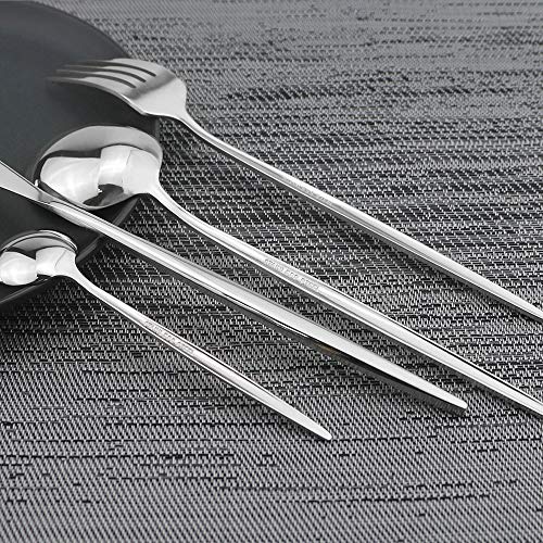 Ménagère en acier inoxydable 18/10 chic pour table élégante
