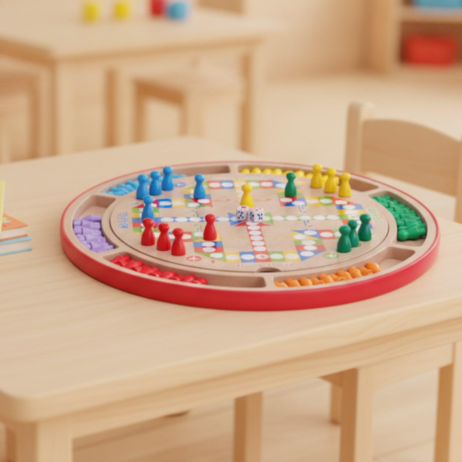 predolo Plateau Jeu Multi-Jeux Massif Multijeux, Jeu Société Boîte en Bois, Famille