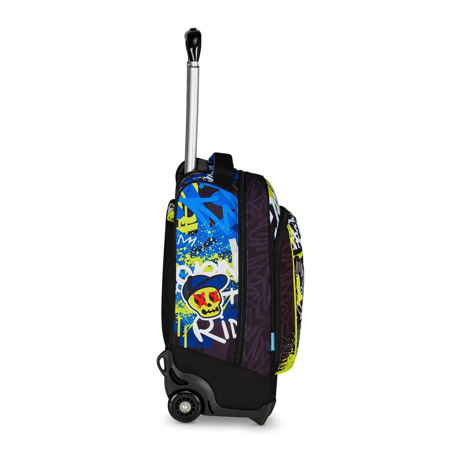 Mitama Trolley DR Scuola SCHOOL SKATE, Nero - Blu, 34 Lt, Tasche multifunzione, Spallacci uso zaino, Per bambini e ragazzi,scuola elementare e media, Tempo libero e viaggi