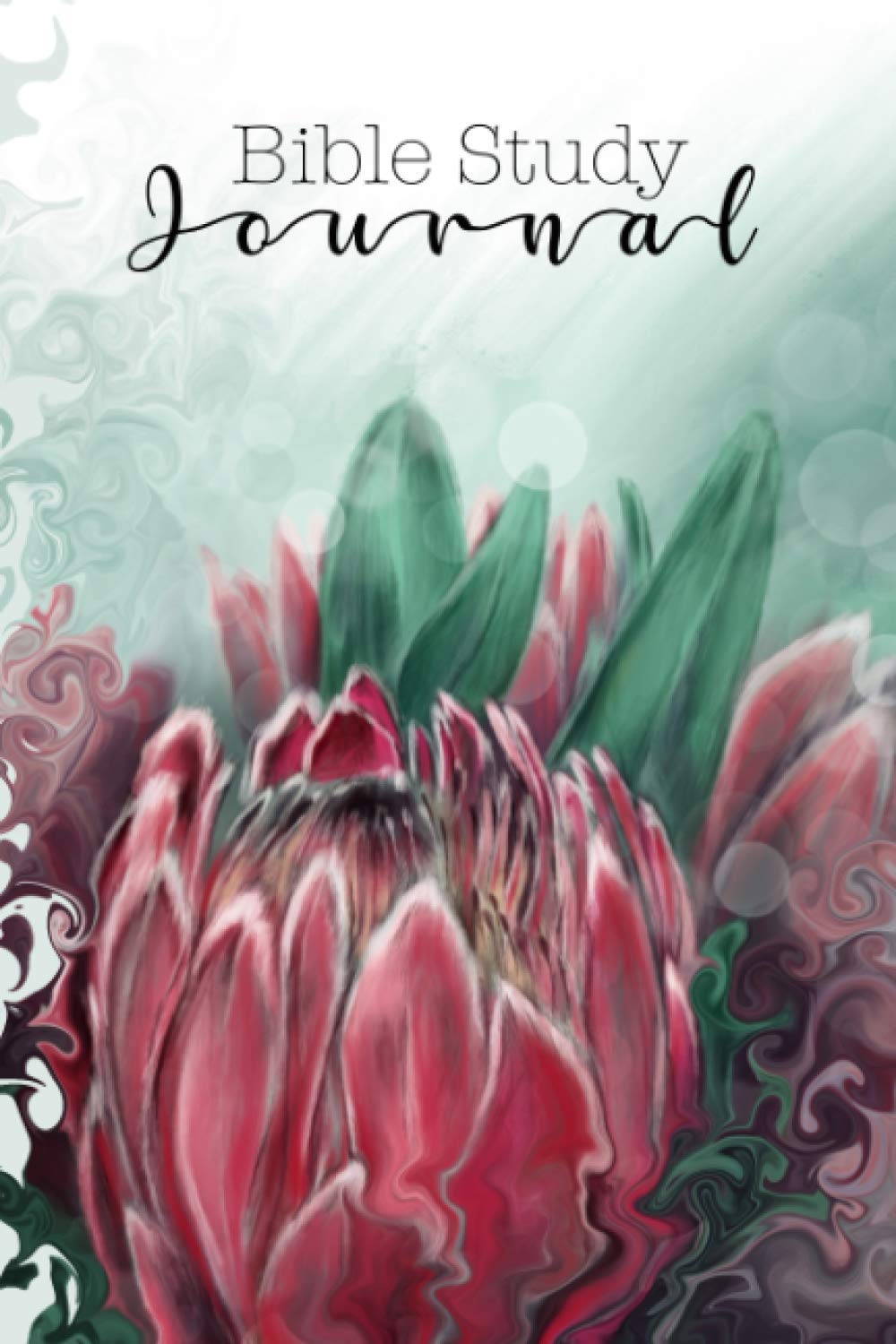 Bible Study Journal: 6x9 inch 120 pages with Protea design cover