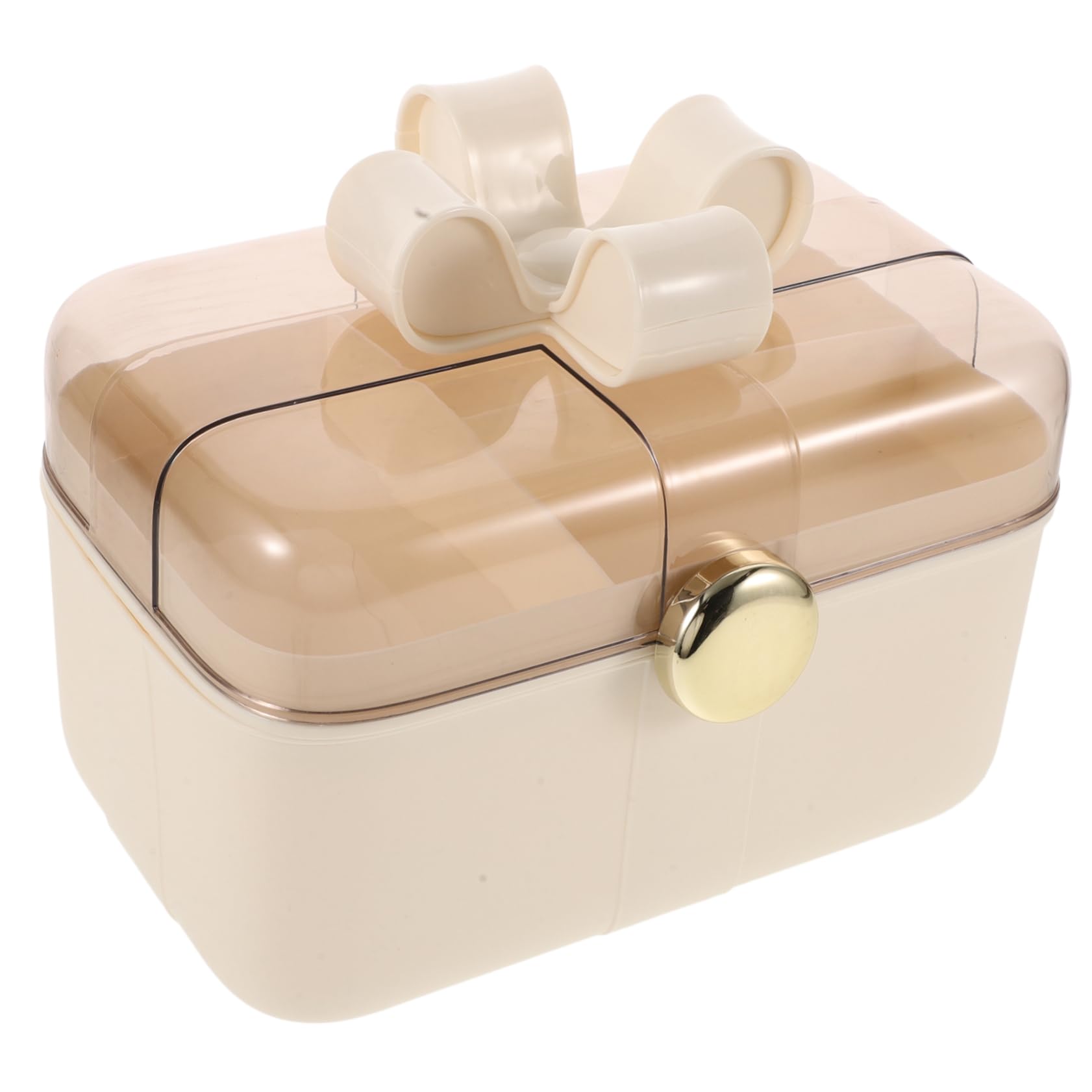 Haarschmuck-organizer Mit Griff Und Deckel Haarschmuck-aufbewahrungsbox Doppellagiges Haarseil Organizer Für Schreibtisch Und Reisen Vielfältige Aufbewahrungsmöglichkeiten