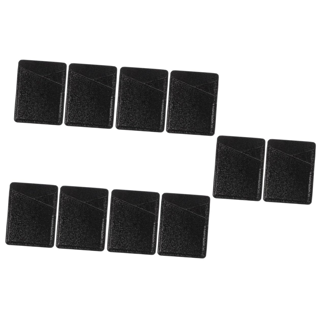 HOMSFOU 10pezzi Porta Carte Adesivo Per Smartphone Pu Pelle Wallet Pocket Per Telefono Portafoglio Compatto Per Carte e Monete Design Pratico e