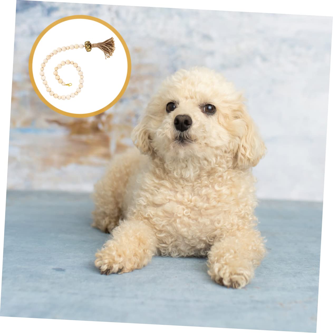 NOLITOY Dog Doorbell Accessory Weaving Chain Training Tool Decorative Long-Lasting for Dogs