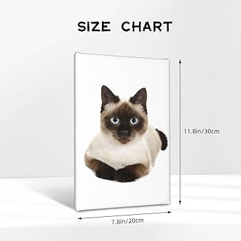 シャム猫　アート　絵画　極美品 Amazon.co.jp: アートポスター フレーム 装飾画 シャム猫 シャム