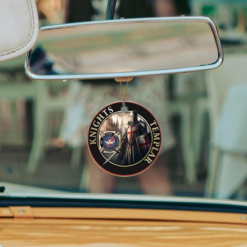 Velyra Christmas Ornament 2025 – Knights Templar Ornament – Christian Faith Christmas Decoration, Historical Warrior Keepsake Gift for Collectors & History Lovers - Image 5