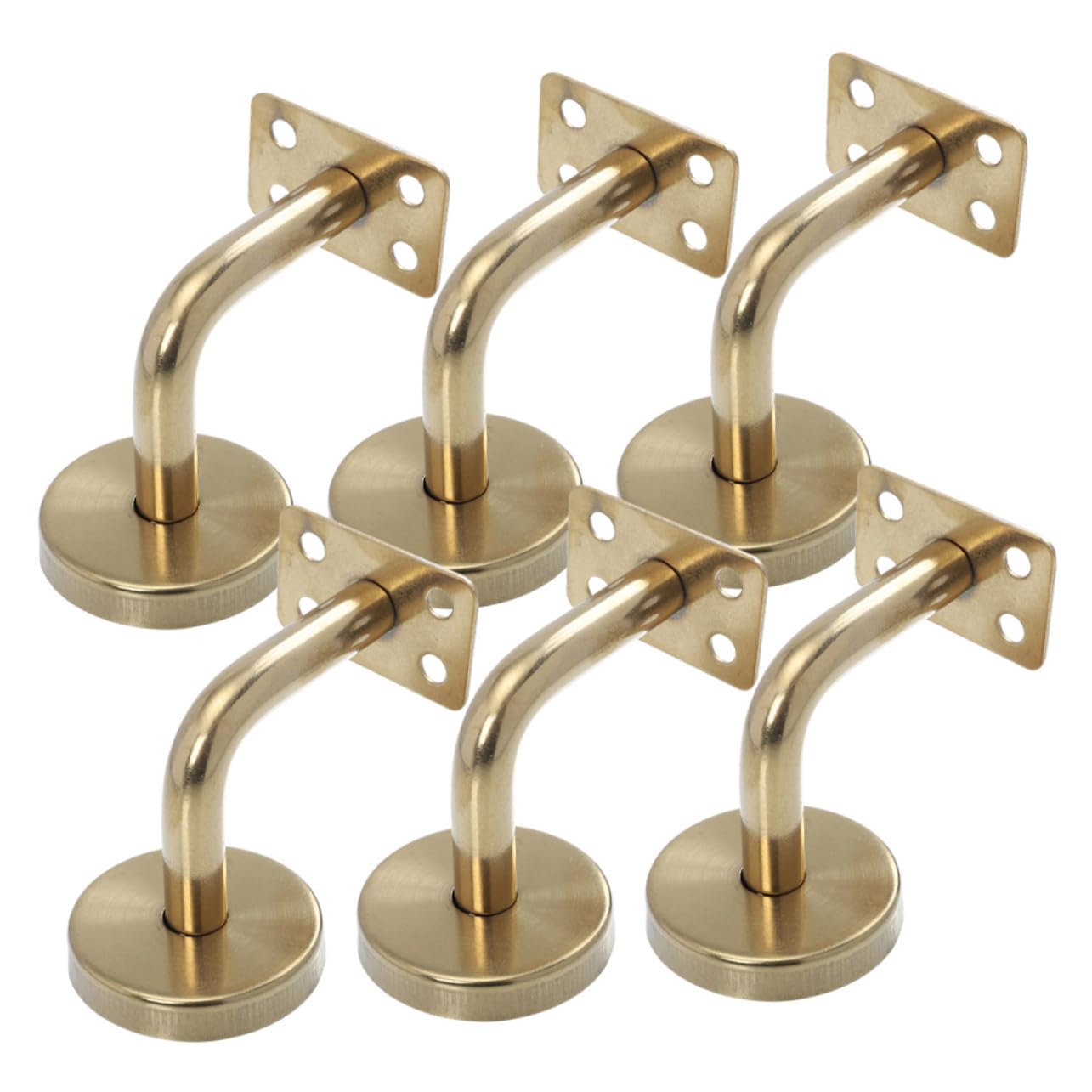 Soportes de barandilla de acero inoxidable resistentes para montaje pared de pasamanos 8