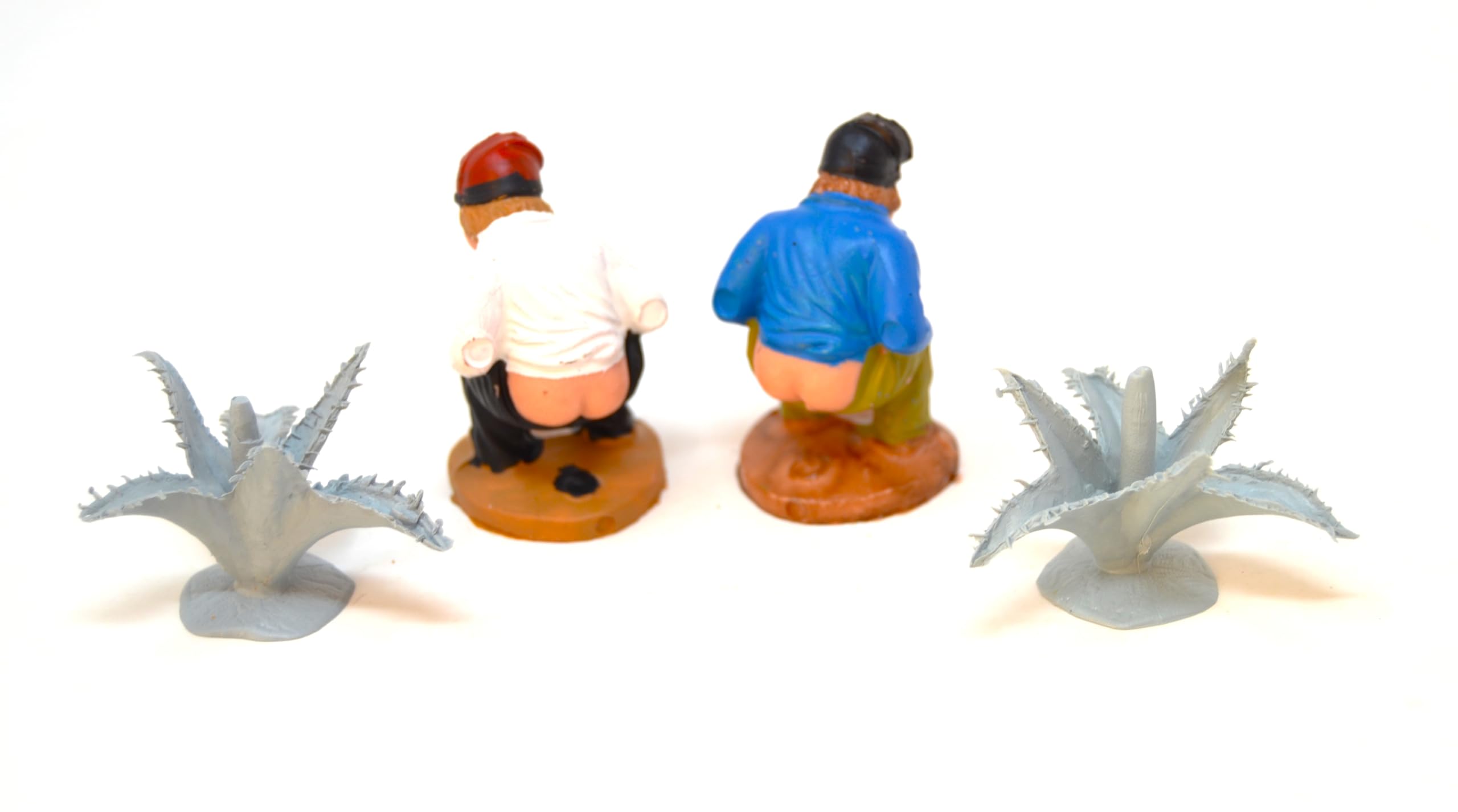 2 x Brothers 5cm Hidden Nativity Figure Find Christmas Figurine The Man Who Poops Figurine Shitting Nativity Scene Set Figures Jesus 3 Kings Scale Models