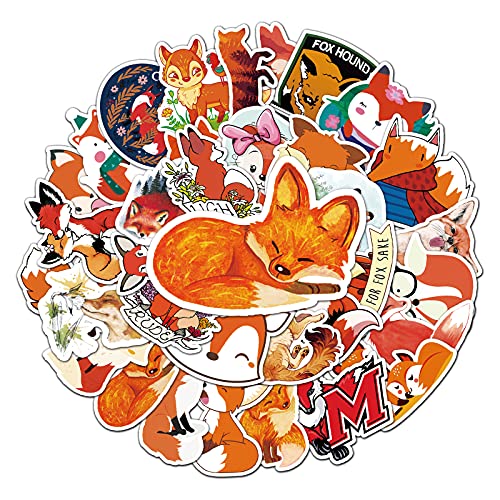 Füchse Aufkleber für Laptop (50 PCS),Geschenk für Kinder Jugendliche...