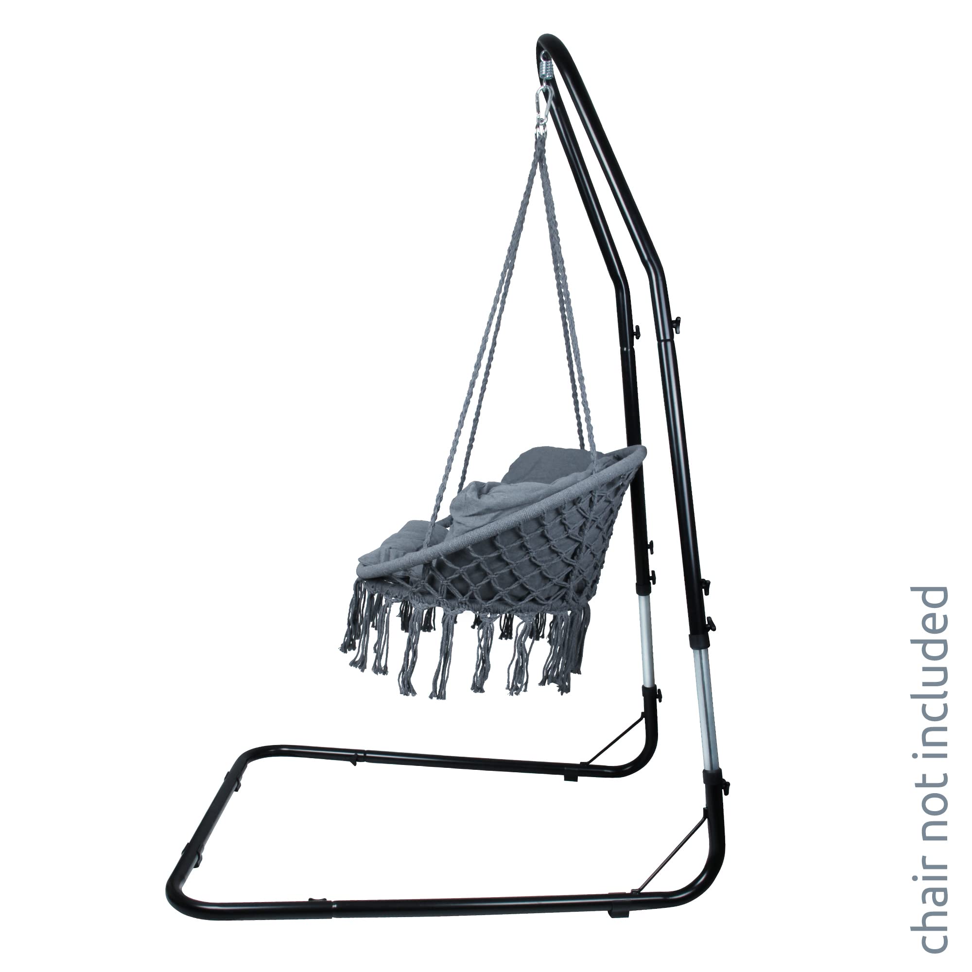 your GEAR Hängesesselgestell 240 kg Tragkraft – höhenverstellbar 196-226 cm, wetterfest & stabil, Labor geprüftes Outdoor Gestell für Hängesessel/Hängestuhl, modernes Design, einfache Montage