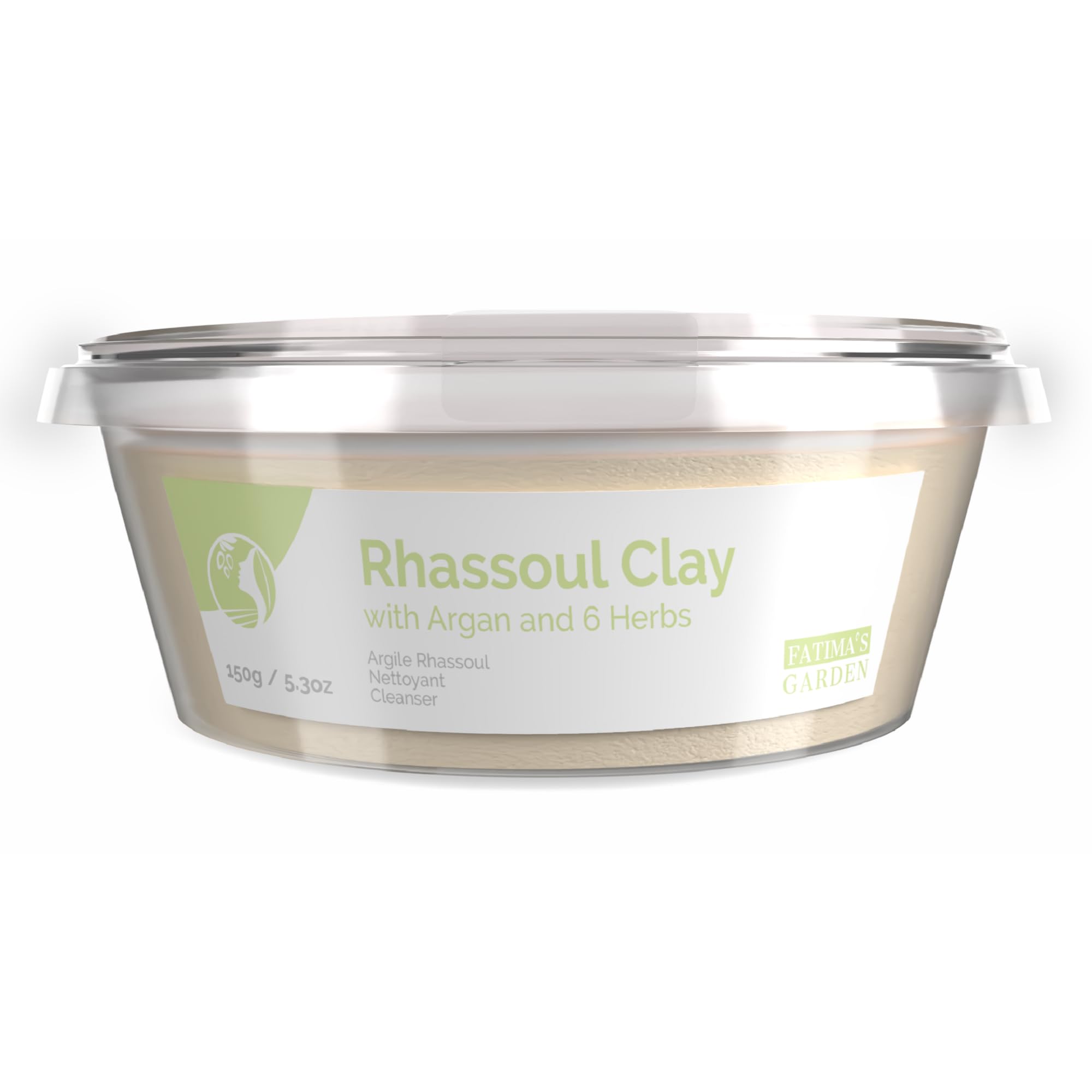 Fatima's Garden Ghassoul z Ziołami - Detoksykujący Proszek do Twarzy, 150g