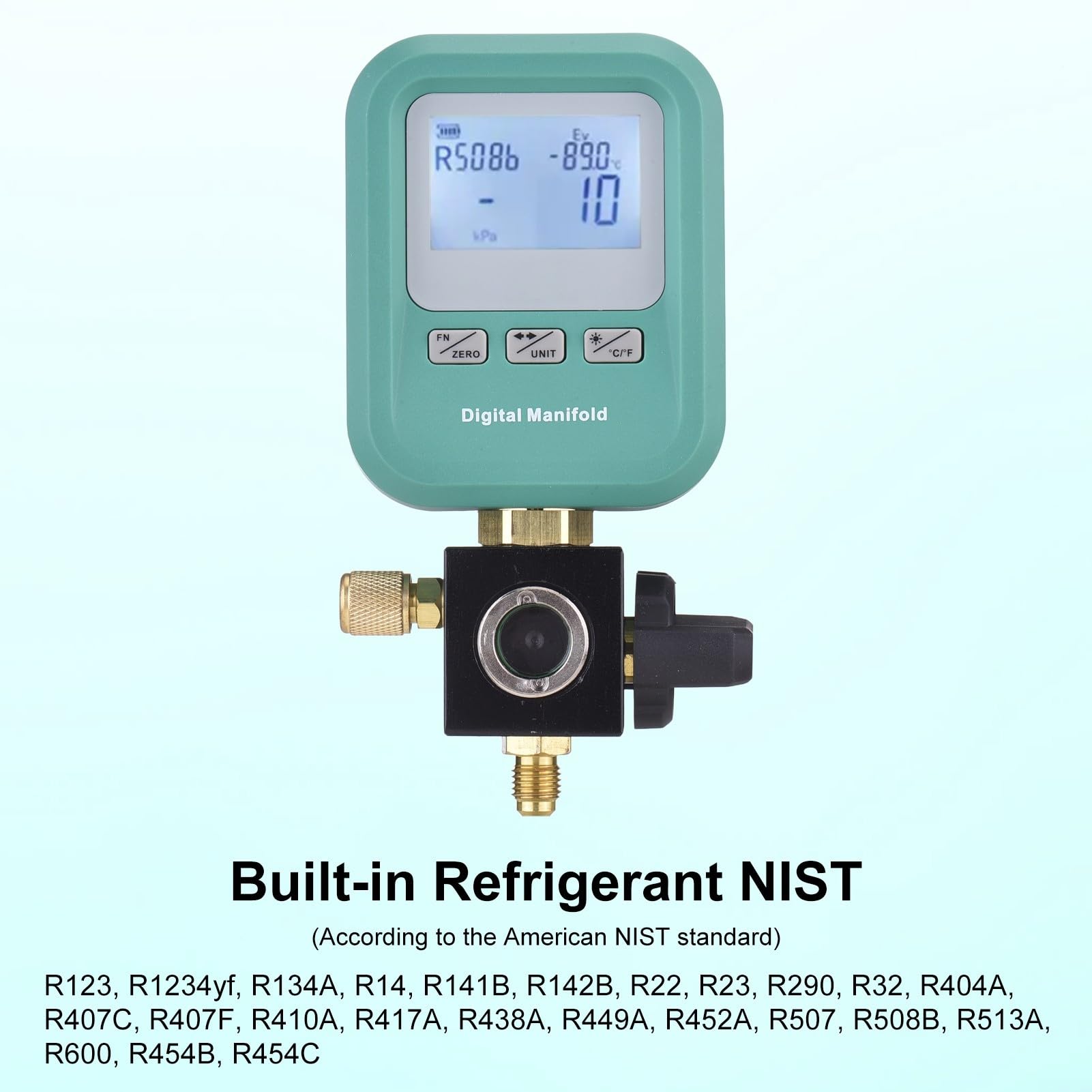 Digitales Manometer DY519, Monteurhilfe für Klimaanlagen R134A R32 R410A R22, HVAC Druckprüfgerät mit LCD Display, AC für service Tool