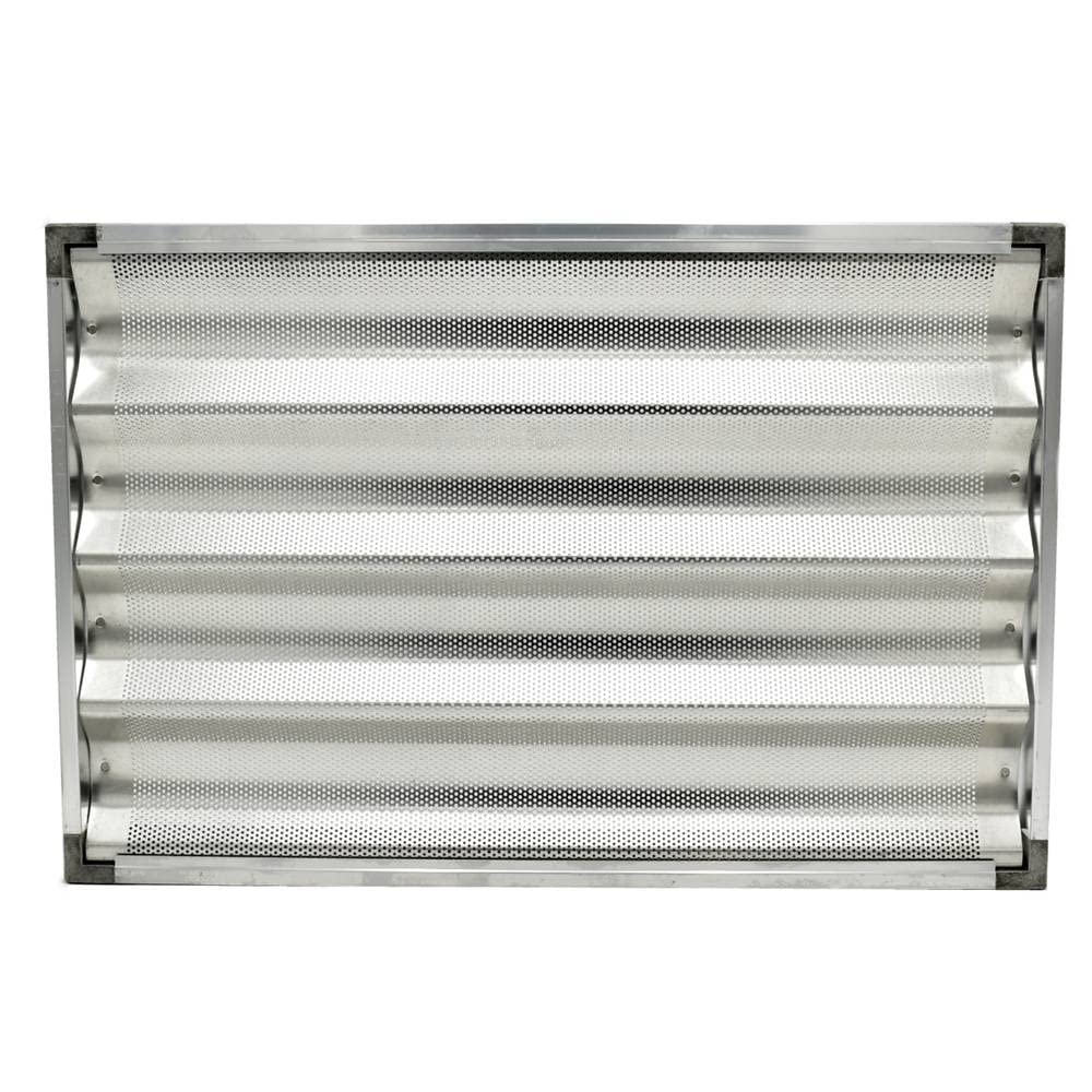 Erre4m Bandeja de horno para baguette perforada de aluminio, 4, 6 u 8 canales en marco (4 canales, 60 x 40 cm)