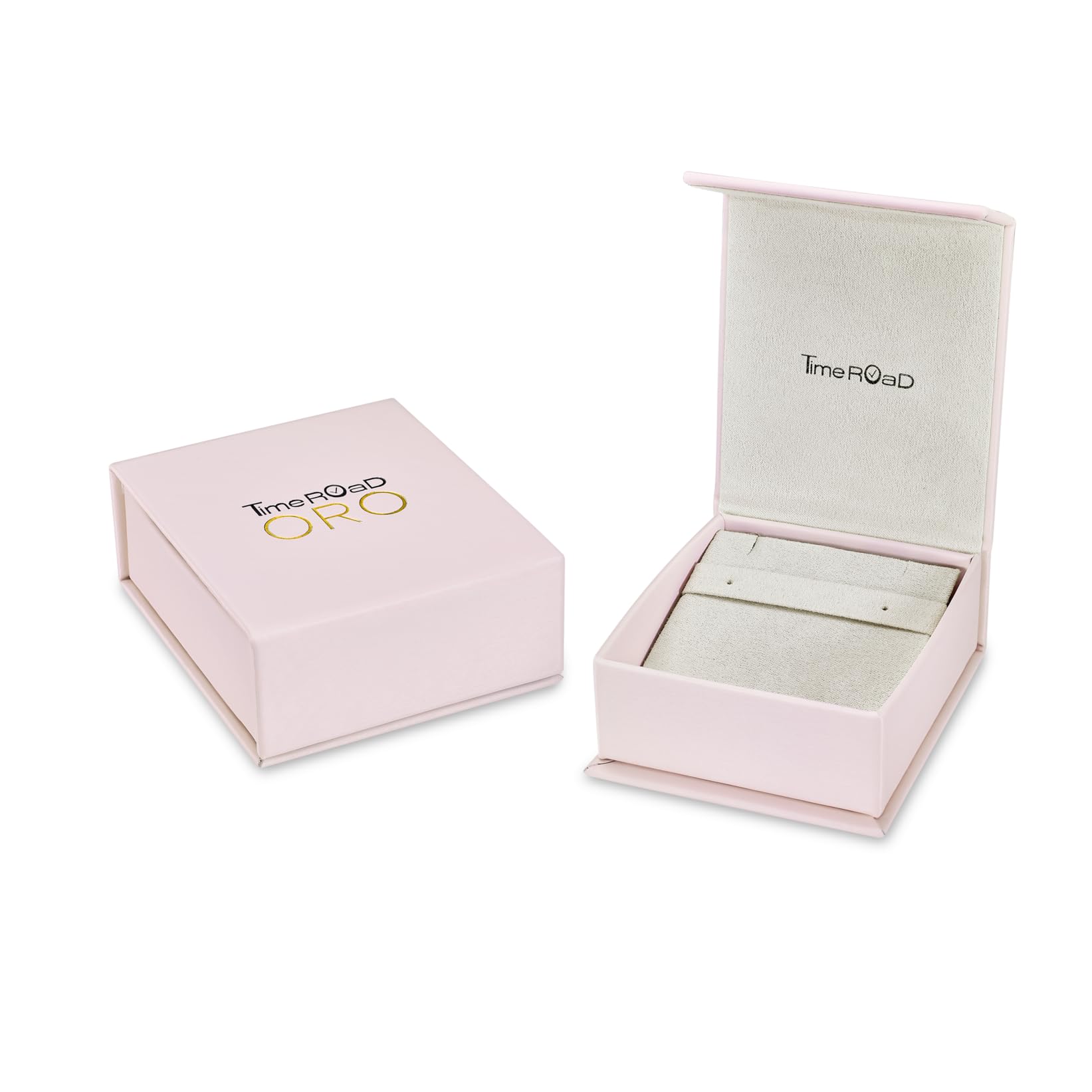 TIME ROAD Pendientes Bebé Niña de Oro 9K HIN00158/2 - Cierre Seguro de Rosca 2 mm - Infantil 3, 6, 12 a 24 meses - Ideal como Regalo de Nacimiento, Bautizo o Cumpleaños